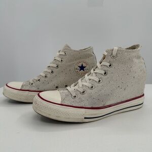 Converse Chuck Taylor All Star Lux White High-Top Sneakers size 9 547191C